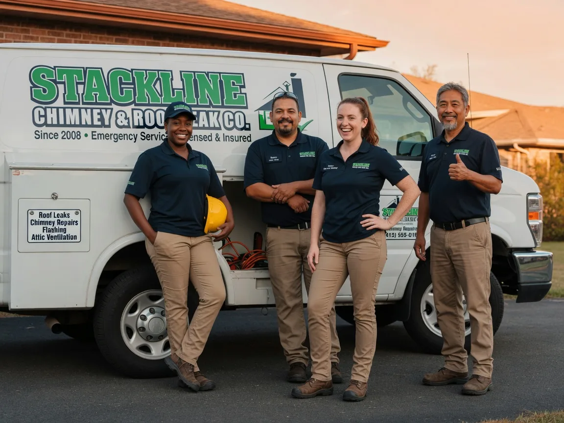 Chimney flashing repair company in Mentcle, PA